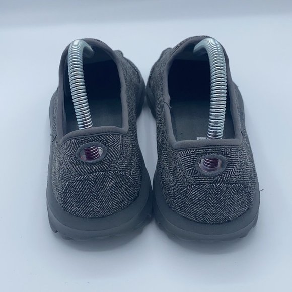 Skechers Go Walk Memory Form Fit Gray Slip On Shoes - Picture 3 of 6